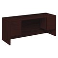 Hon Kneespace Credenza With.75-Height Pedestals, 72w x 24d, Mahogany H10543.NN